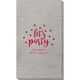 Confetti Dots Let's Party Bamboo Luxe Guest Towels Image 1 of 5
